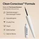 Honest Beauty Longlasting Liquid Eyeliner, Flake Proof, Precise Application, Hypoallergenic, Vegan, Cruelty-Free, Black, 0.58 fl oz