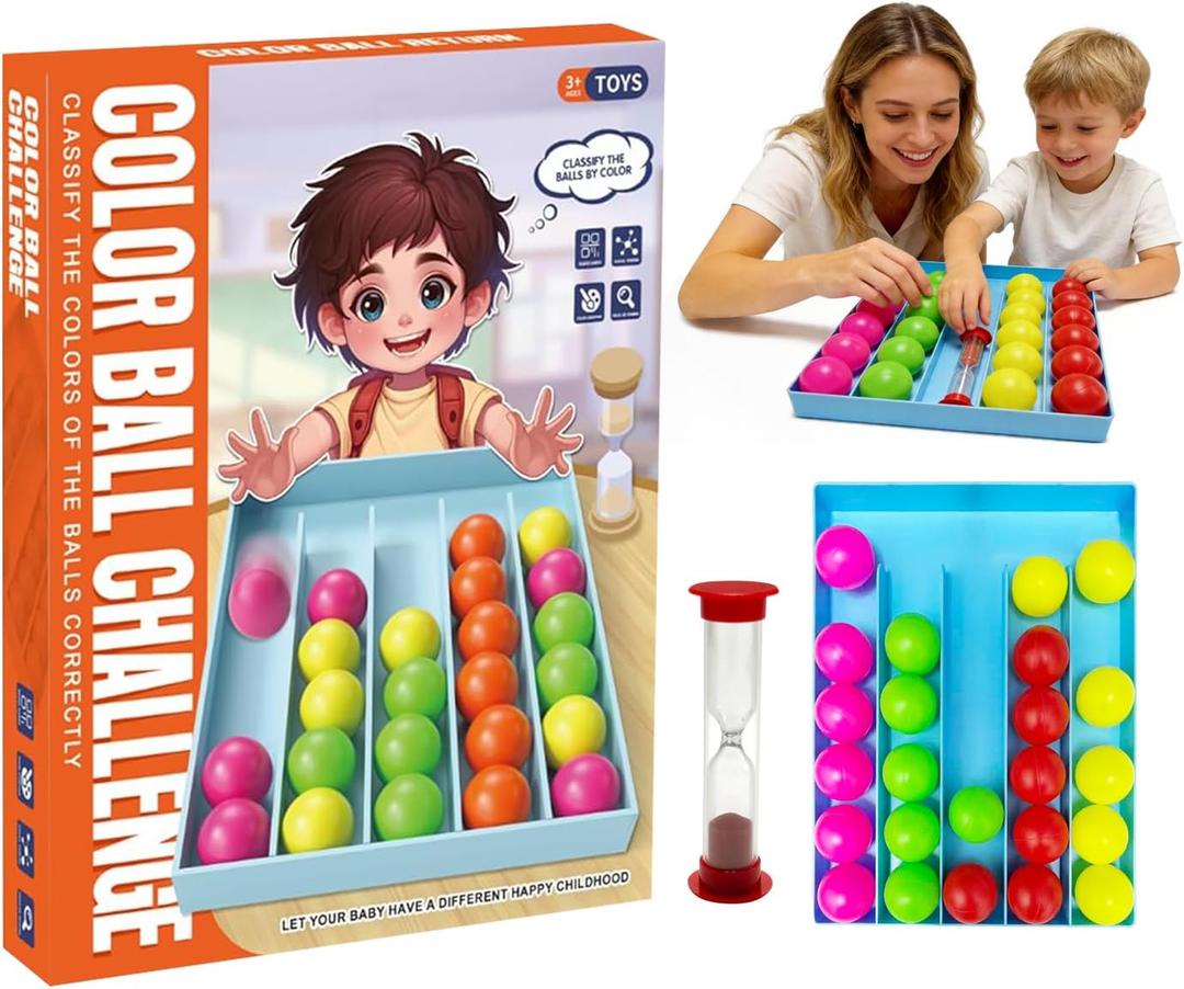 2026 Color Sorting Sensory Toys For Kids Adults Seniors Activities Alzheimers Dementia, Sorting Games, Montessori Sensory Motor Aids for Elderly Learn Color Sorting Counting, Relax Fidget Gadgets Gift