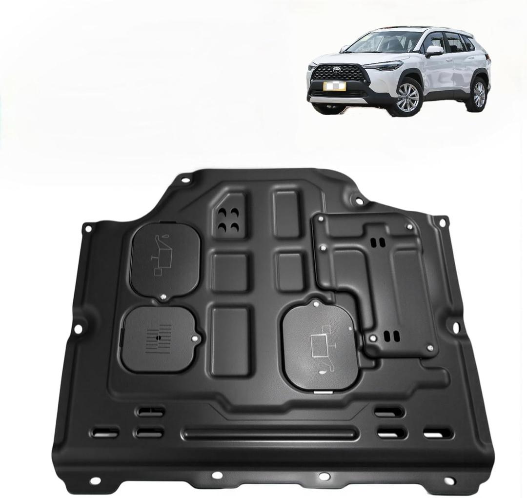 Upgrade Engine Splash Shield Fit for Toyota Corolla Cross 2022-2025 Engine Under Cover Case Guard Front Splash Shields with Screw Hardware