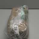 EACHY Travel Makeup Bag, Lychee Leather Large Capacity Cosmetic Bag for Women, Open Flat Toiletry Bag with TPU Brush Compartment, Waterproof Skincare Organizer Travel Essentials (Medium, AA-Khaki)