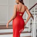 Avidlove Sexy Lingerie for Women Bodycon Ruffle Corset Lingerie Lace Mesh Babydoll Dress with Underwire Floral Sleepwear (Red, L)