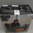 Large Inflatable Leisure Chair, Inflatable Sofa Chair for Outdoor and Indoor Use (Black+Grey, Single Chair)