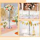 Rtteri 24 Pcs 20 Inch Tall Wedding Flower Stand Wedding Centerpieces for Table Metal Centerpiece Stand Flower Vase Floral Arrangement Holders for Reception Birthday Party Hotel Home Decoration(Silver)