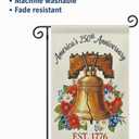 5 x USA 250th Anniversary Garden Flags,America Garden Flags For Outside,12x18'',Double Sided Flag For Outdoor Garden Decor (Liberty Bell)