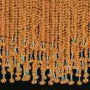 5 PC - 5 feet Orange Marigold Garland |Indian/American Wedding Party Mantle Decoration, Faux Garlands Wedding Garland, Diwali Decoration, Spring Bush Floral!