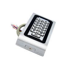 Standalone IP68 Waterproof RFID Access Control Keypad Metal Card Reader + 10pcs 125KHz Proximity Keychains WG26 2000 Users for Home/Office