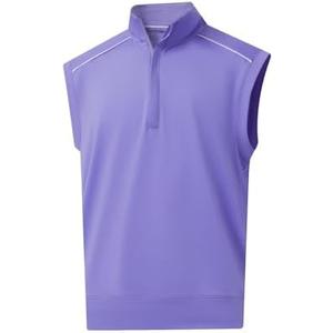 M MAELREG Golf Vests For Men Dry Fit Lightweight Moisture Wicking Performance Sports Breathable Golf 1/4 Zip Pullover Men L, Lavender