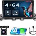 Roinvou 8 Cores 4+64G Android Car Radio for Mazda 3 2014-2018, 9" Touch Screen Carplay Android Auto with 32EQ Bluetooth WiFi GPS Navigation Mirror Link Backup Camera