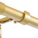 Gold Curtain Rod Adjustable,40-88 Inch Extra Wide Heavy Duty Telescoping 1 Inch Diameter Metal Window Rod Extendable Mounting Brackets Luxurious Gold Finish Home Decor Easy Install Wide Windows Large