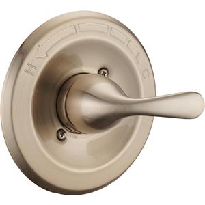 Shower Trim Kit Compatible with Delta 13/14 Series, Shower Cover Plate with Handle, Warm Champagn Gold, Shower Cover Plate with Handle (Valve& Catridge Not Inclued)