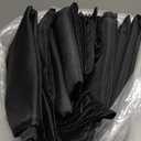 Bailarina Cloth Napkins Set of 120,17x17 inches Dinner Napkins Cloth Washable,Polyester Square Table Cloth Napkin Bulk with Hemmed Edges Ideal for Banquets, Parties and Weddings-Black