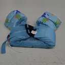 MoKo Toddler Swim Vest for Kids, Swim Arm Floaties 22-66 lbs Boys and Girls Cartoon Swimming Water Wings Pool Float Vests Sleeves Shoulder Straps Arm Band for Children Learn to Swim, Blue Shark