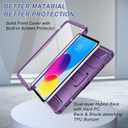 Soke Case for iPad (A16) 11th Generation 11-inch 2025, iPad 10th Generation 10.9-inch 2022, with Built-in Screen Protector and Kickstand, Rugged Full Body Protective Cover - Purple