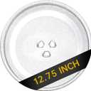 12.75" Microwave Glass Turntable Plate, 12.75" / 32.4cm Microwave Tray Replacement Glass Plate, Glass Tray Replacement for LG, GE, Magic Chef, Hotpoint, Panasonic, Kenmore, etc