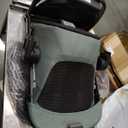 UPPAbaby RumbleSeat V3 Second Lower Seat - Compatible with Vista V2 and Vista V3 - All-Weather Seat + Magnetic Buckle Adapters Included - Gwen (Green Mlange/Carbon Frame/Saddle Leather), Manufacturing Date: 01/2026