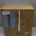 Cesun Small Bathroom Trash Can with Lid Soft Close, 5 Liter/1.3 Gallon Stainless Steel Garbage Can with Removable Inner Bucket, Step Pedal, Slim Waste Basket for Toilet, Office, Bedroom (White&Gold)