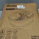 HOSPAN Collapsible Foot Spa with Heat, Bubble, Red Light, and Temperature Control, Foot Bath Massager with 8 Shiatsu Massage Rollers, Pedicure Foot Spa for Relaxation - FS01A (Sky Blue)