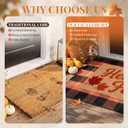 2 Pcs Layered Coir Front Doormat Set, Fall Vibe, Durable & Non Slip Backing