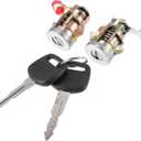 X AUTOHAUX 1 Set Door Lock Cylinder with Keys for Toyota Camry 1992-1996 2.2L 3.0L - Anti Rust