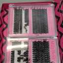 MilyBest 4 Styles Lash Clusters Kit 864Pcs Eyelash Clusters Lash Kit Volume Lashes Clusters D Curl DIY Individual False Eyelashes with 2 Bond & Seal Wispy Bulk Cluster Eyelash Extensions Kit De Pestaas