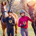 Kenning 3 Pcs Derby Day Horsing Trophies 1st 2nd 3rd Racing Award Cup 4.8" Acrylic Horseshoe Table Centerpieces Gold Riding Prize Party Gift for Adult Tournament Match Sport Team Competition