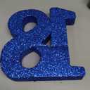 18th Birthday Decorations for Boys,Blue Glitter Number 18 Sign Birthday Centerpiece,Number 18 Table Topper