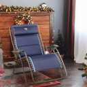 Timber Ridge Oversized Zero Gravity Chair, 33" Wide, 500 lb Capacity, Blue