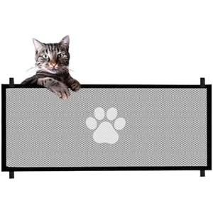 Duty Dog Gate for Stairs & Doorways with Breathable Mesh Screen, Cat Dog Gate Indoor Flexible Pet Gate for The House Providing a Safe Enclosure for Pets to Play and Rest (40x30)