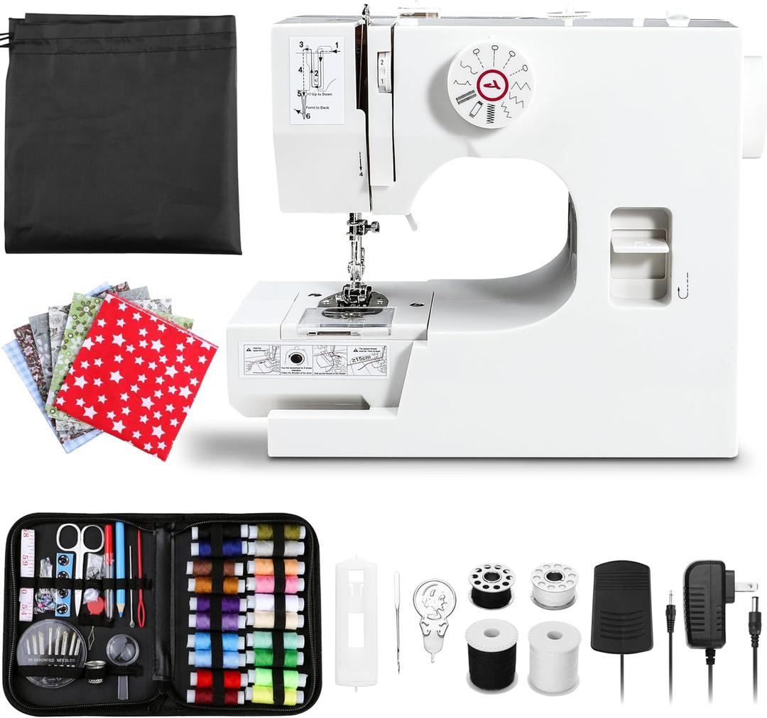 Plys Sewing Machine for Beginners Portable: Mini Sewing Machines for Adults Electric with Sew Kit