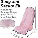 Car Seat Cover Protector Front Seats,for Gym Workout,Running,Swimming,Beach and Hiking,Waterproof Sweat Towel Bucket Seat Covers for Cars SUV Trucks (Pink Marbling, 1Pcs)