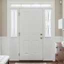 NICETOWN Blackout Side Door Curtains, Front Door Curtains for Small Window, Privacy Shades for Sidelight, Thermal Insulated Window Covering, Pure White, 1 Panel, W12 X L40 Inches Long