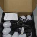 50FT Smart Outdoor/Indoor String Lights, 20 Dimmable RGBICW Bulbs, App-Controlled Waterproof LED Lights with 210 Lighting Modes & Music Sync for Backyard for Backyard, Holiday Decor