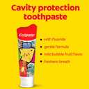 Colgate Kids Pokemon Toothbrush and Kids Toothpaste Gift Set, Includes Pokemon-Themed Battery Toothbrush, 2 Bubblegum Flavored Fluoride Toothpastes, and 2 Manual Toothbrushes