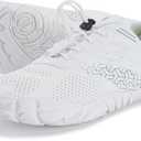 Joomra Barefoot Running Shoes for Women Female Size 10 Zero Drop Minimalist Trail Sneakers Walking Workout Gym Zapatos Deportivos de Mujer White 41