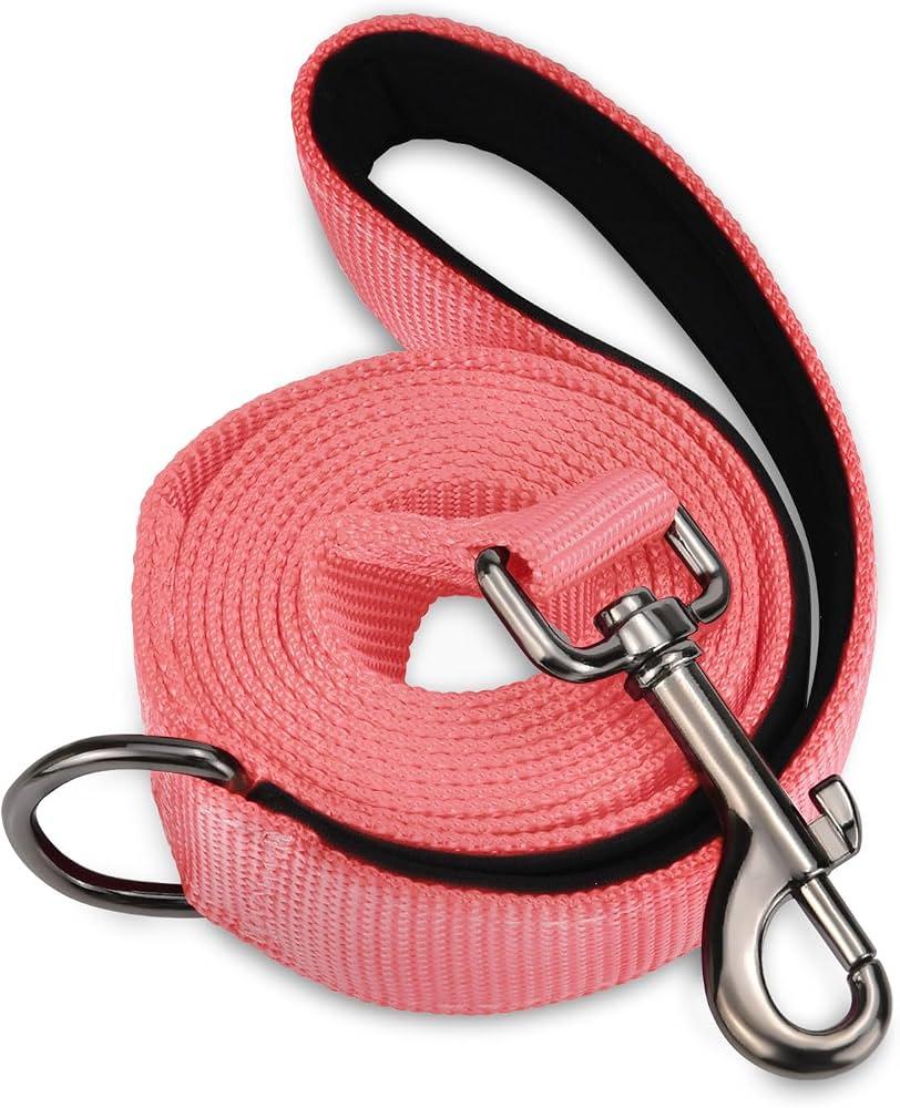 AUDWUD Soft Padded Handle Dog Leash, Relieve Hand Pressure;Portable, Strong, High Tensile Strength, Suitable for Small and Medium Sized Dog Walking Leash