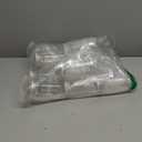 TUZAZO 8 Ounce Clear Plastic Mason Jars Containers with Screw On Lids - Refillable Round Empty Plastic Slime Storage Containers for Kitchen & Household Storage - BPA Free (12 Pack)