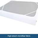 Twin Size Box Spring Cover with Smooth and Elastic Woven Material, Alternates for Bed Skirt, Wrinkle & Fading Resistant, Washable, Dustproof, White