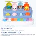 Interactive Pop Up Music Piano Toy with Music & Lights, Montessori Animal Cause and Effect Toys, STEM Learning Educational Baby Toy for Toddlers 1-3 Years Old, Gift for Infants 6-12 Months