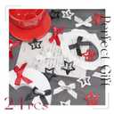 24PCS Bow Hair Clips 3 Colors Red Star Hair Clips Black Satin Mini Hair Bows White Star Barrettes Bowknot Snap Metal Y2K Hair Accessories for Women Girls