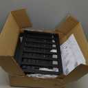 viewcare Black 4-Tier Long Shoe Rack, Bamboo Wood, 33-Inch