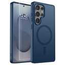 SUPFINE Magnetic for Samsung Galaxy S25 Ultra Case with Screen Protector, (Compatible with MagSafe) (Military Grade Drop Protection) Slim Translucent Shockproof Phone Case,Sapphire Blue