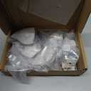 Alzassbg 10 Pack Brushed Satin Nickel Cabinet Knobs, 1.3 Inch(32mm) Square Kitchen Cabinet Hardware Knobs for Cabinets and Drawer AL6071SN