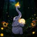 MuliVid Elephant Garden Statue Solar Lights Outdoor Garden Decor for Patio, Yard, Lawn, Balcony Elephant Decor Birthday Gifts for Women Mom Grandma Animal Lovers