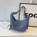 Crescent Crossbody Bags for Women, Hobo Shoulder Bag Half Moon Bag, Large Capacity Crossbody Bag for Travel, Work