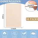 18 Pack Selected Basswood Sheets for Crafts-5 x 7 x 1/16 Inch- 1.5mm Thick Plywood Sheets - Balsa Wood Sheets -Unfinished Wood Boards for Laser Cutting, Wood Burning, Architectural Models, Staining