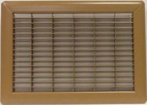 Heavy Gauge Floor Return Air Grille, 10 x 26 Inch, Brown, 1-Pack