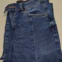 Sidefeel Women's Wide Leg Jeans High Waisted Stretchy Front Seam Denim Pants (Size 4 Blue)