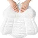 Non Slip Bath Pillows for Tub, 10 Enhanced Suction Cup Bath Pillow for Women Relaxing, Bath Tub Pillows for Head and Neck, Bath Pillow Luxury Bathtub Pillow, Spa Bathtub Pillow for Soaking Tub