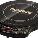 Nuwave Gold Precision Induction Cooktop, Portable, Powerful with Large 8 Heating Coil,100F to 575F, 3 Wattage Settings, 12 Heat-Resistant Cooking Surface