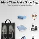 Travel Shoe Bag with Mesh & Zipper  Polyester TPU Sneaker Organizer, Portable Dustproof Storage & Laundry Wash Bag for Mens and Womens Shoes